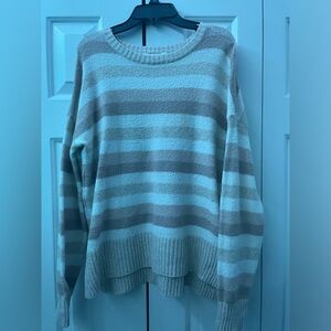 Brown and cream stripped sweater